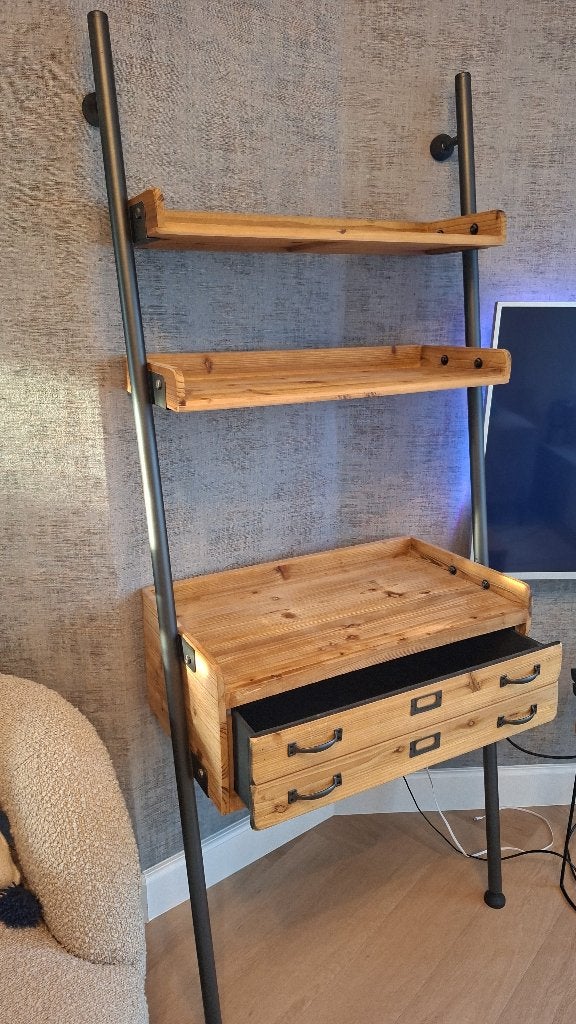 Wandkast hout, Huis en Inrichting, Kasten | Wandmeubels, Ophalen, Met plank(en), Eikenhout, Zo goed als nieuw