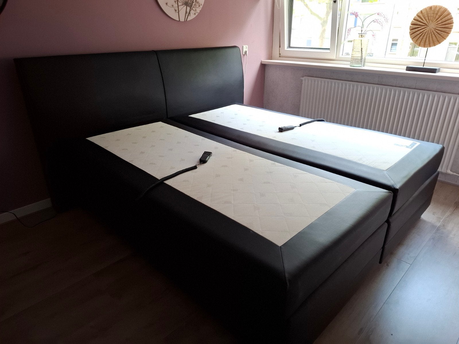 Miodormio Elektrisch Verstelbare Boxspring 180x200cm, Huis en Inrichting, Ophalen, Overige materialen, Zwart, Tweepersoons