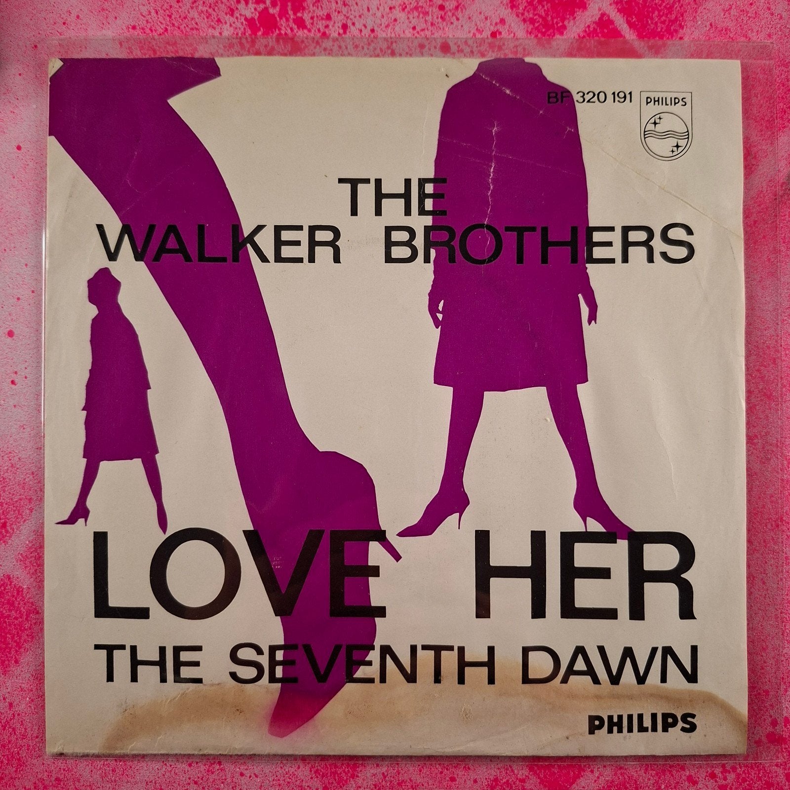 Walker Brothers Love her single, Gebruikt, 7 inch, Overige typen, Nederlandstalig
