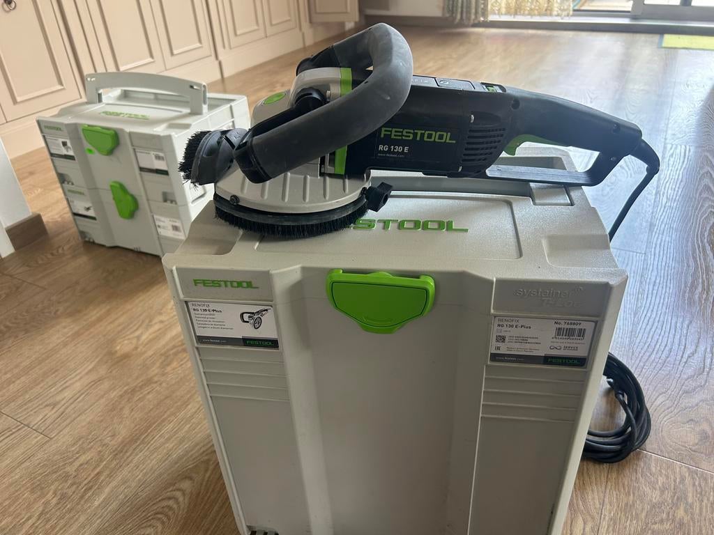 Festool RG 130 E plus renovatiespijpmachine, Doe-het-zelf en Verbouw, Gereedschap | Zaagmachines, Ophalen, 70 mm of meer, Zo goed als nieuw