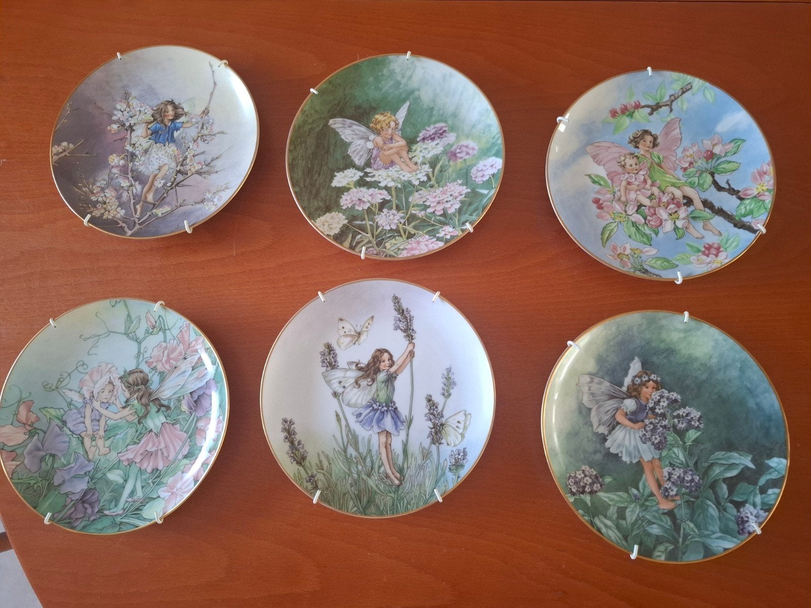 Set van 6 Villeroy & Boch Bloemenkinderen wandborden, Ophalen of Verzenden