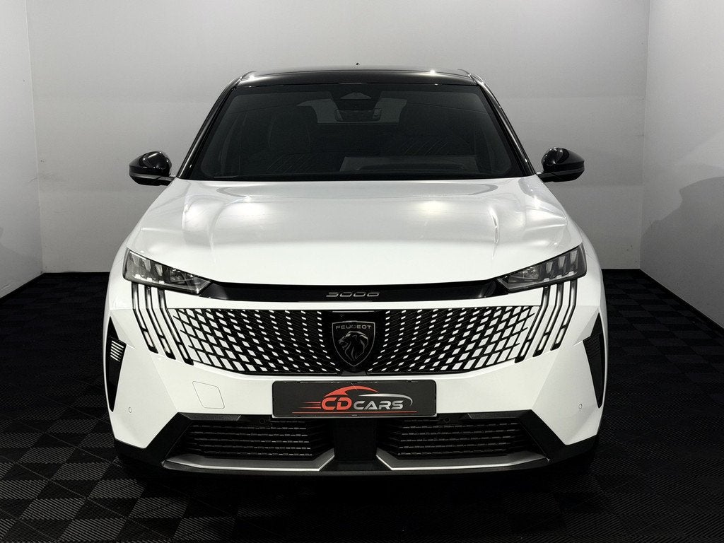 Peugeot 3008 1.2 Hybrid 136 GT 360 Camera, Navi, Memory stoe, Gebruikt, 1199 cc, Leder en Stof, Wit