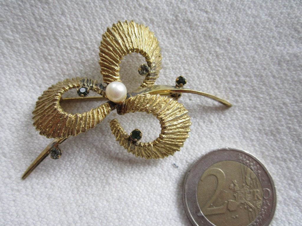 23.  Heel oude broche, apart,  double, Sieraden, Tassen en Uiterlijk, Antieke sieraden, Ophalen, Overige materialen, Broche