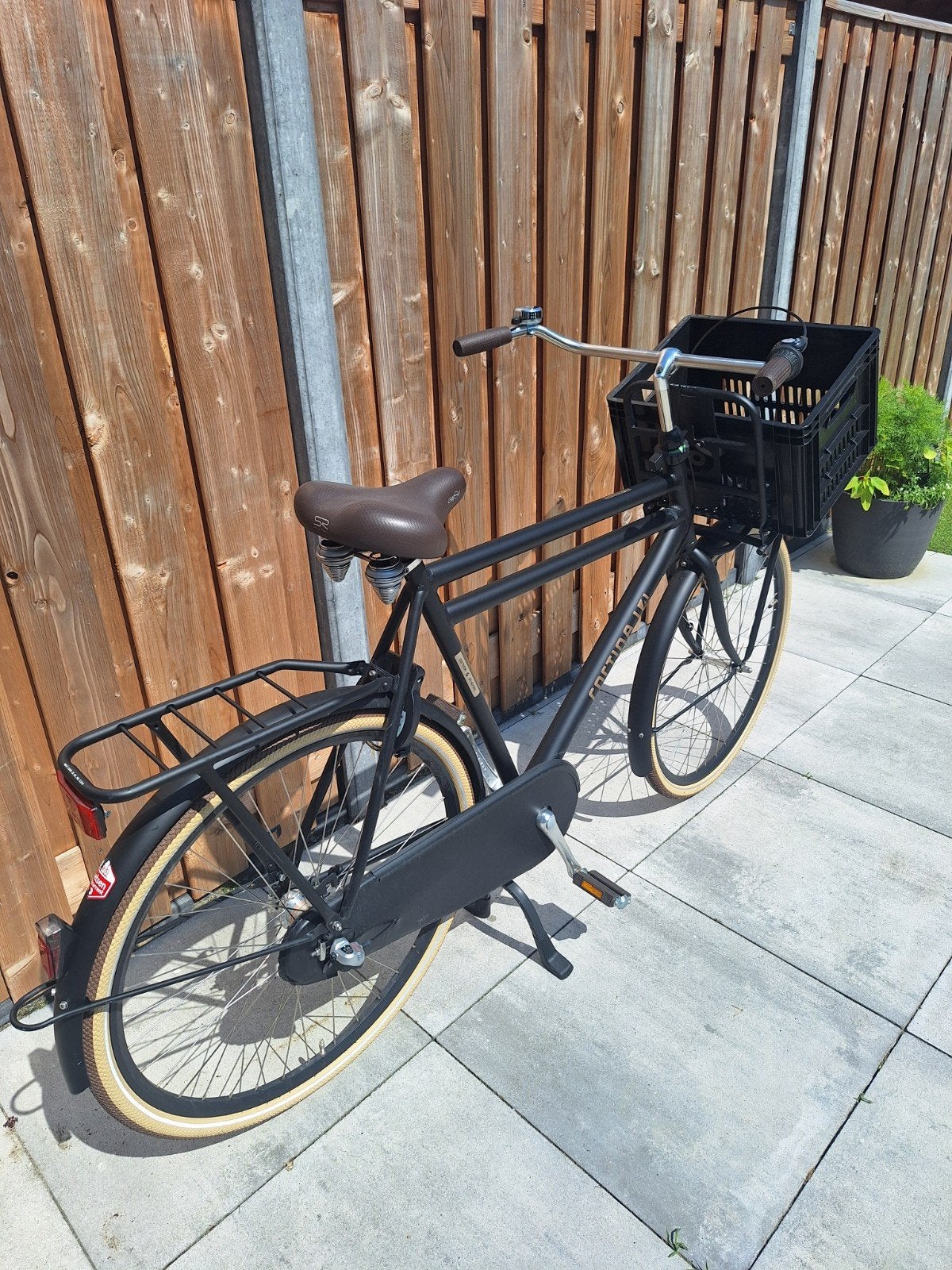 Cortina U4 Transportfiets Herenfiets Zwart, Terugtraprem, Versnellingen, Zo goed als nieuw, 61 tot 65 cm