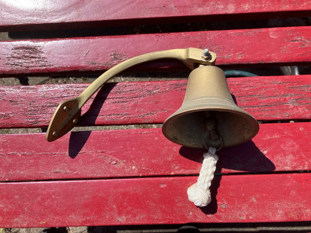 bel messing koper met wand ophanging, Ophalen of Verzenden, Koper