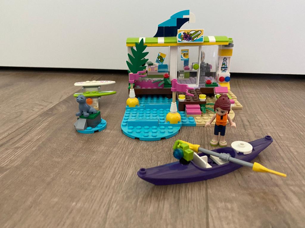 Lego friends Heartlake Surfshop 41315 compleet met doos, Ophalen, Compleet, Gebruikt, Lego