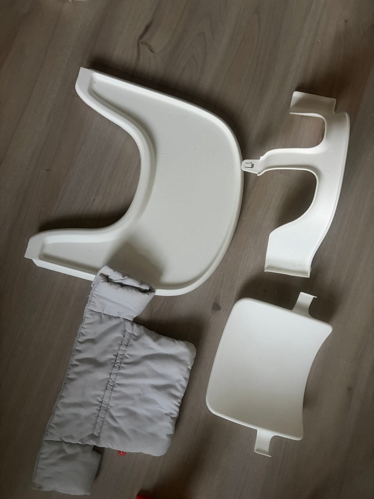 Stokke Tripp Trapp Baby Set met eetblad en kussen, Kinderen en Baby's, Kinderstoelen, Ophalen of Verzenden, Gebruikt, Meegroeistoel