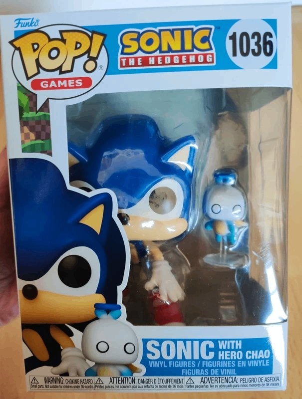 Sonic the hedgehog met Hero Chao Funko POP official, Ophalen of Verzenden, Nieuw