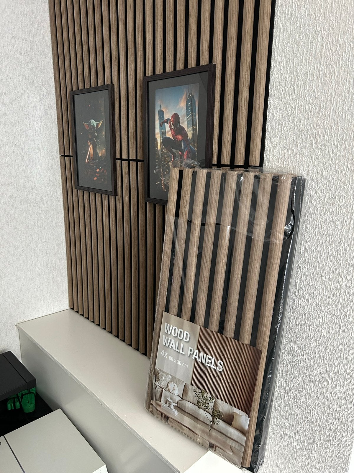 Houten wandpanelen - 3x 60x30 cm - Nieuw in verpakking, Huis en Inrichting, Woonaccessoires | Wanddecoraties, Ophalen, Hout, Nieuw