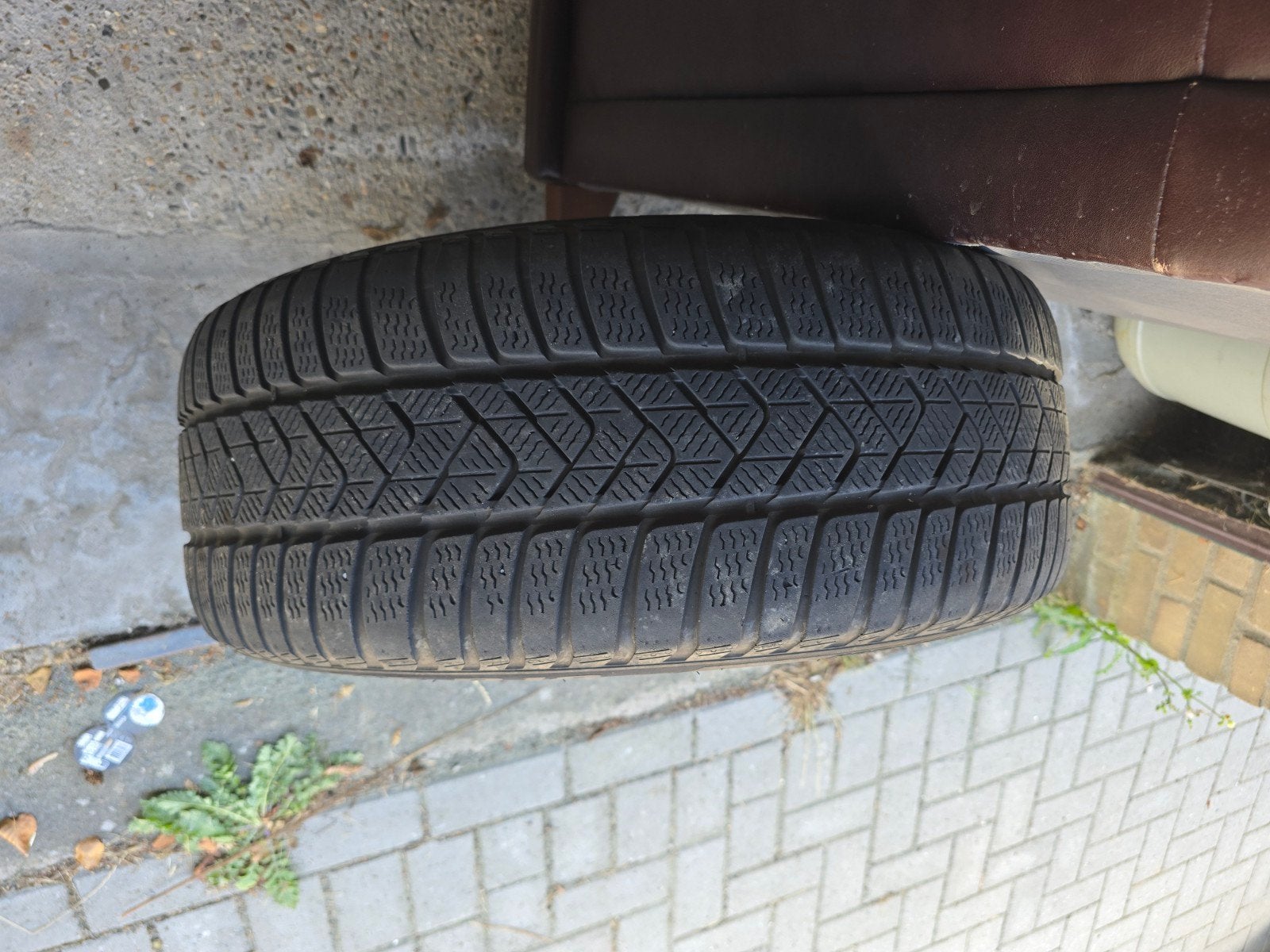 Mercedes-Benz winterbanden met velgen - 245/45 R18 Run Flat, Ophalen, 18 inch, Banden en Velgen, Winterbanden