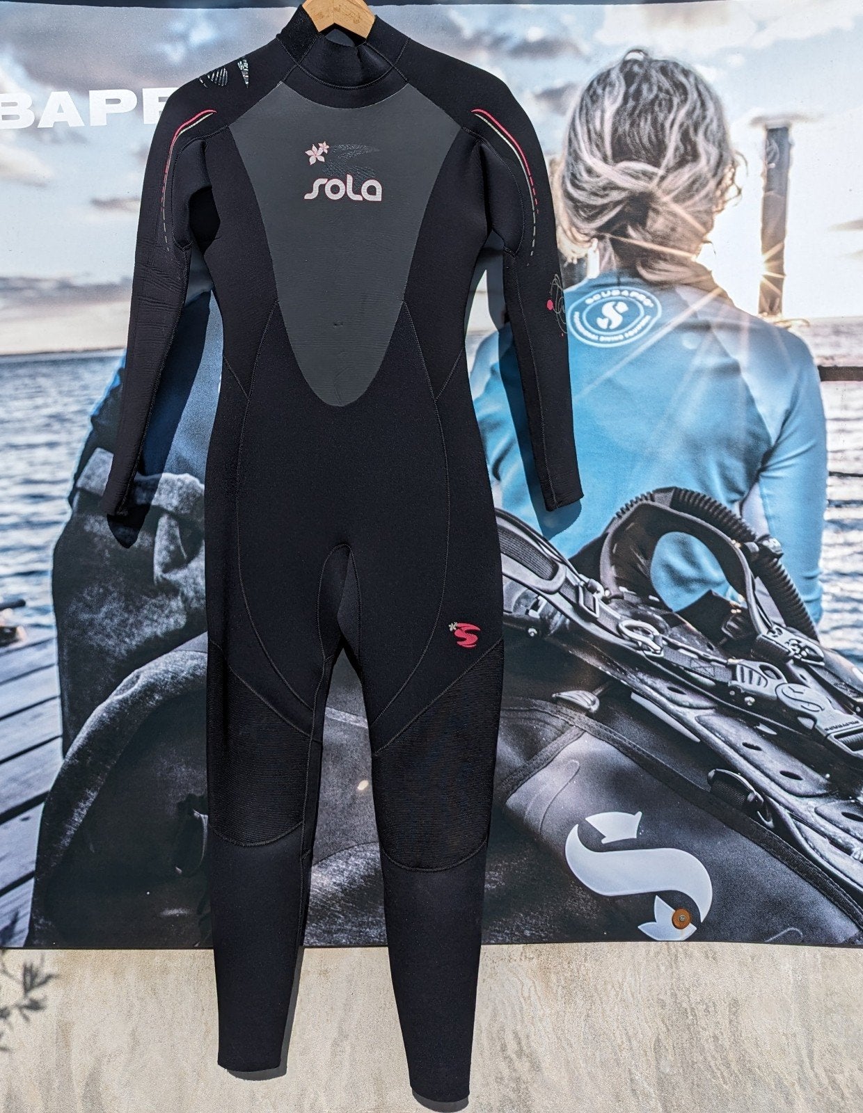 Sola Evo 5/3mm Dames Surfpak / Duikpak Maat 12/M, Watersport en Boten, Watersportkleding, Wetsuit, Gebruikt, Sola, Ophalen of Verzenden