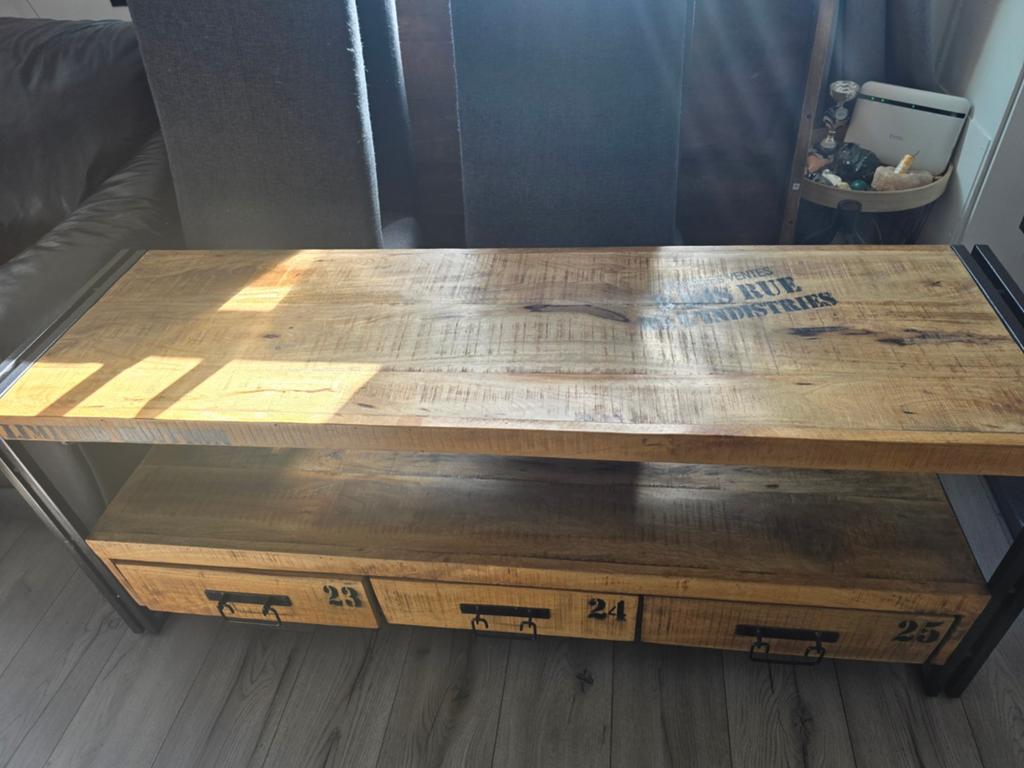 Mango Houten TV Meubel - Zo goed als nieuw, Huis en Inrichting, Ophalen of Verzenden