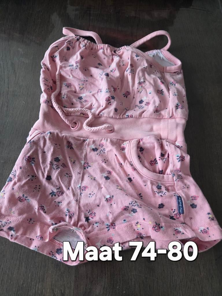Leuk roze setje maat 74/80, Meisje, Ophalen of Verzenden, Zo goed als nieuw, Setje