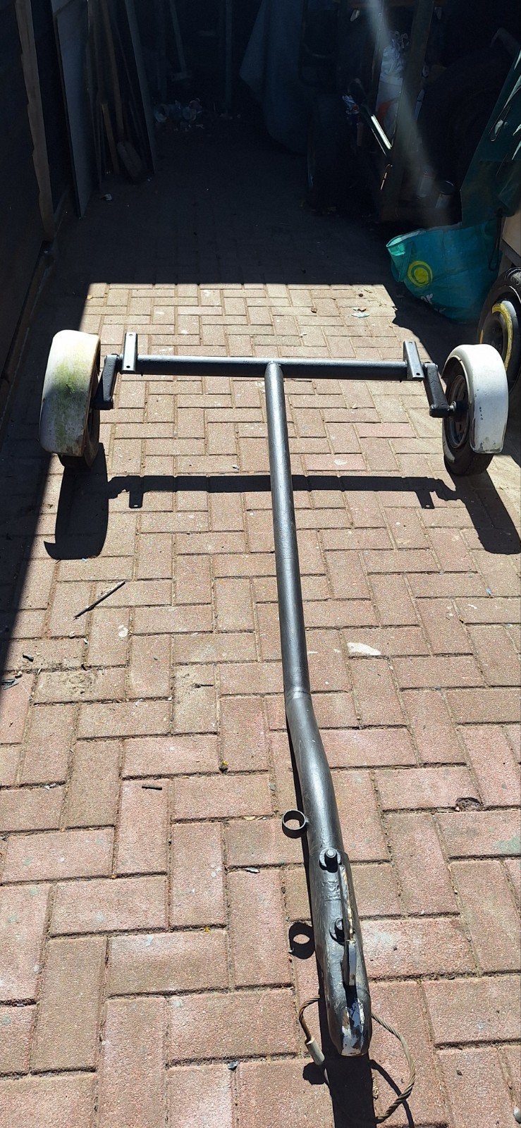 Aanhangwagen onderstel met wielen, Ophalen, Gebruikt