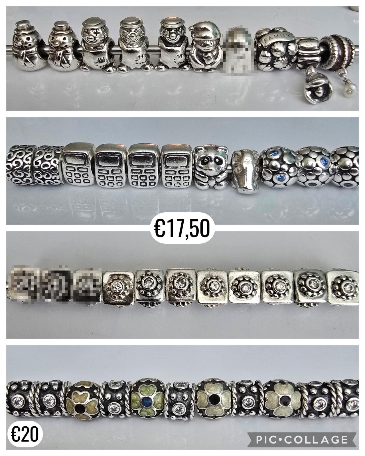 Prachtige originele zilveren Pandora bedels, Ophalen of Verzenden, Zo goed als nieuw, Dame, Zilver