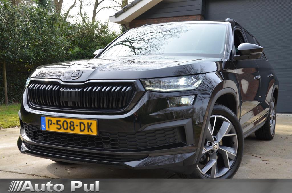 Skoda Kodiaq 1.5 TSI Sportline Business 7 Persoons Automaat/, 1566 kg, 4 cilinders, 150 pk, Zwart