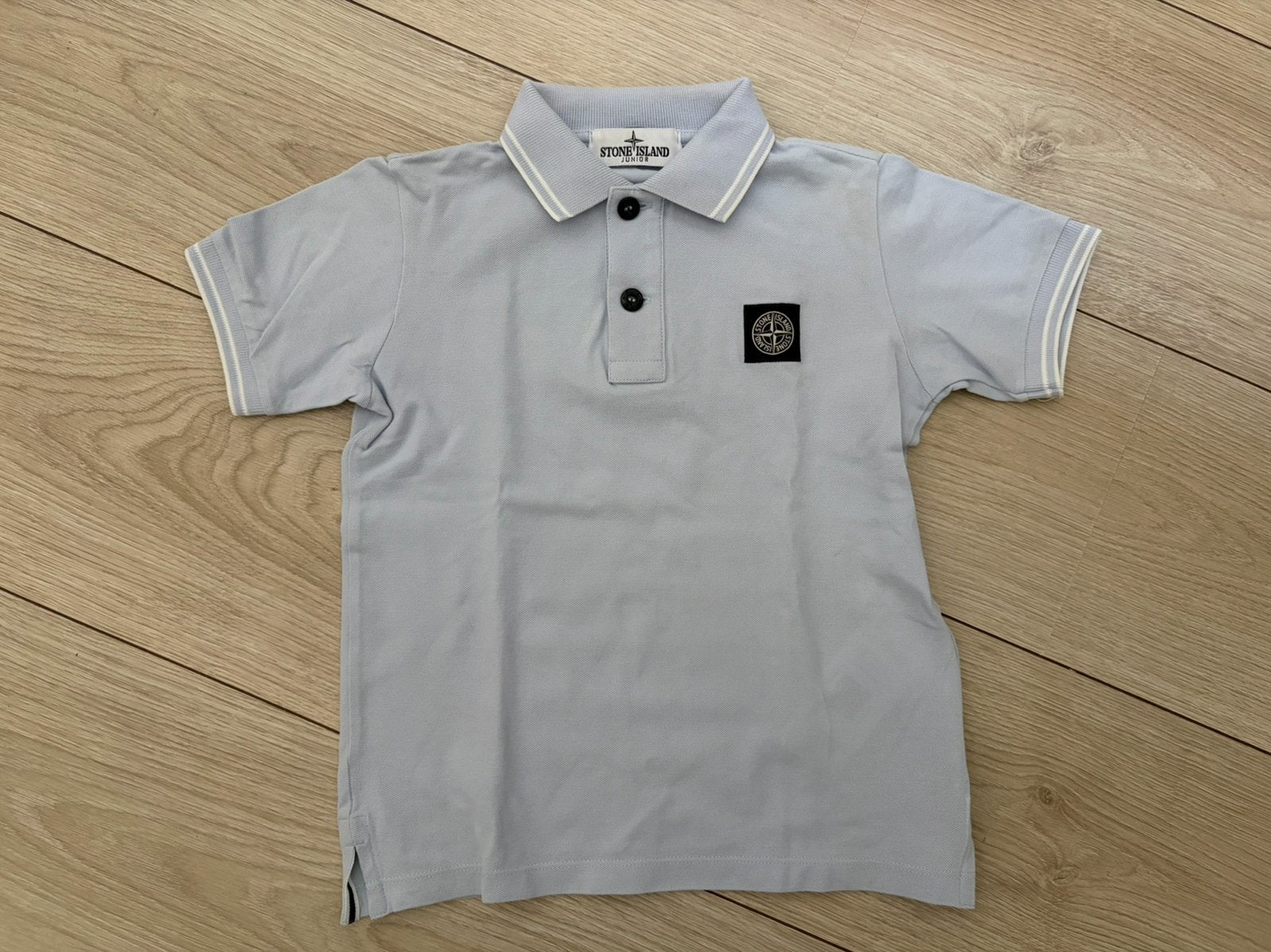Polo lichtblauw maat 6 jaar / 116, Ophalen of Verzenden, Zo goed als nieuw, Jongen, Shirt of Longsleeve
