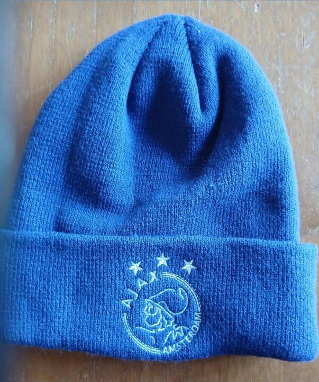 Ajax Muts - Blauw met clublogo en Amsterdamse kruizen, Maat 38/40 (M), Ajax, Ophalen of Verzenden, Zo goed als nieuw