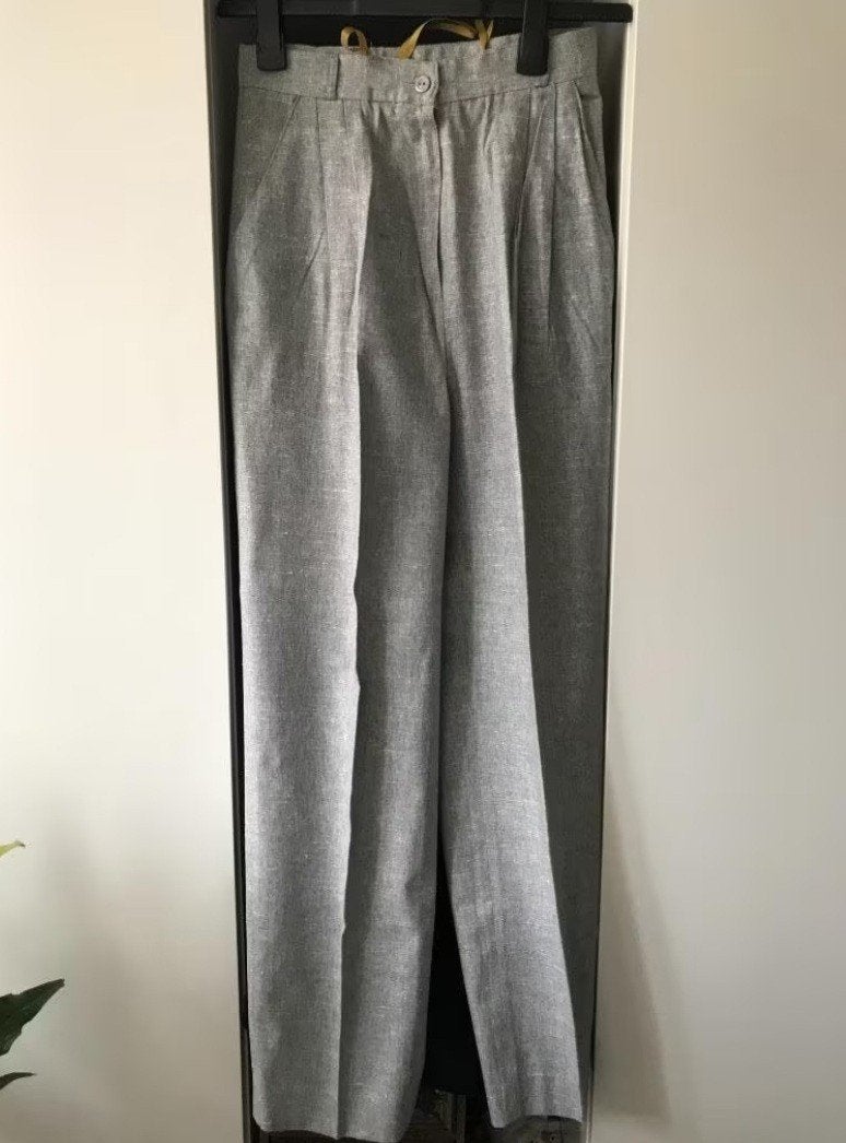 Grijze Vintage Broek, Ophalen of Verzenden, Zo goed als nieuw, Maat 36 (S), Grijs