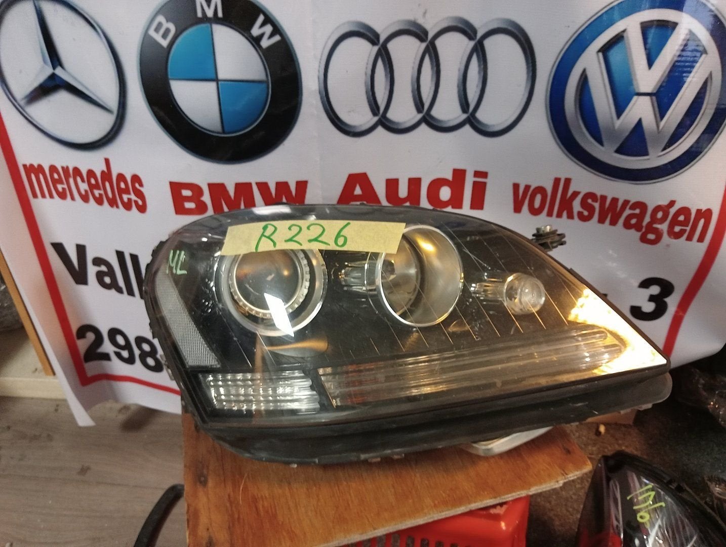 ML W164 164 FACELIFT XENON KOPLAMP A1648260291, Gebruikt, -, Ophalen of Verzenden, -