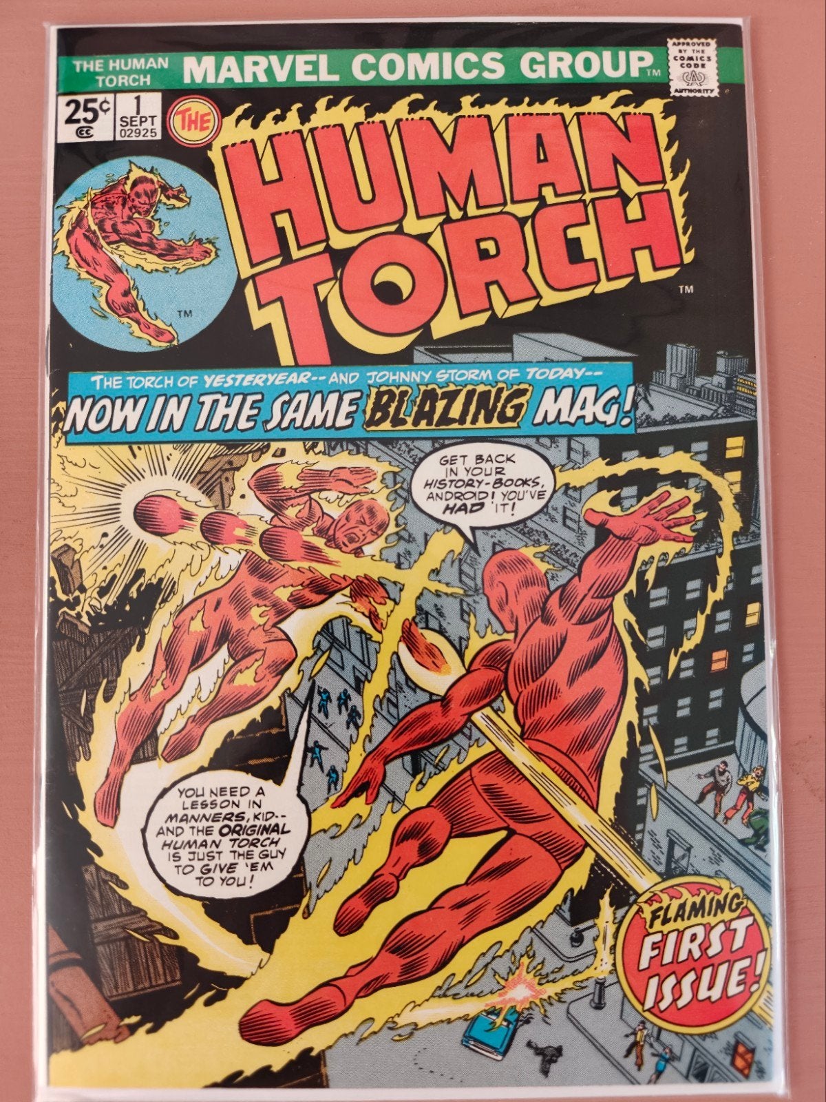 Human Torch #1 (1974)🔥, Eén comic, Amerika, Marvel Comics, Ophalen of Verzenden