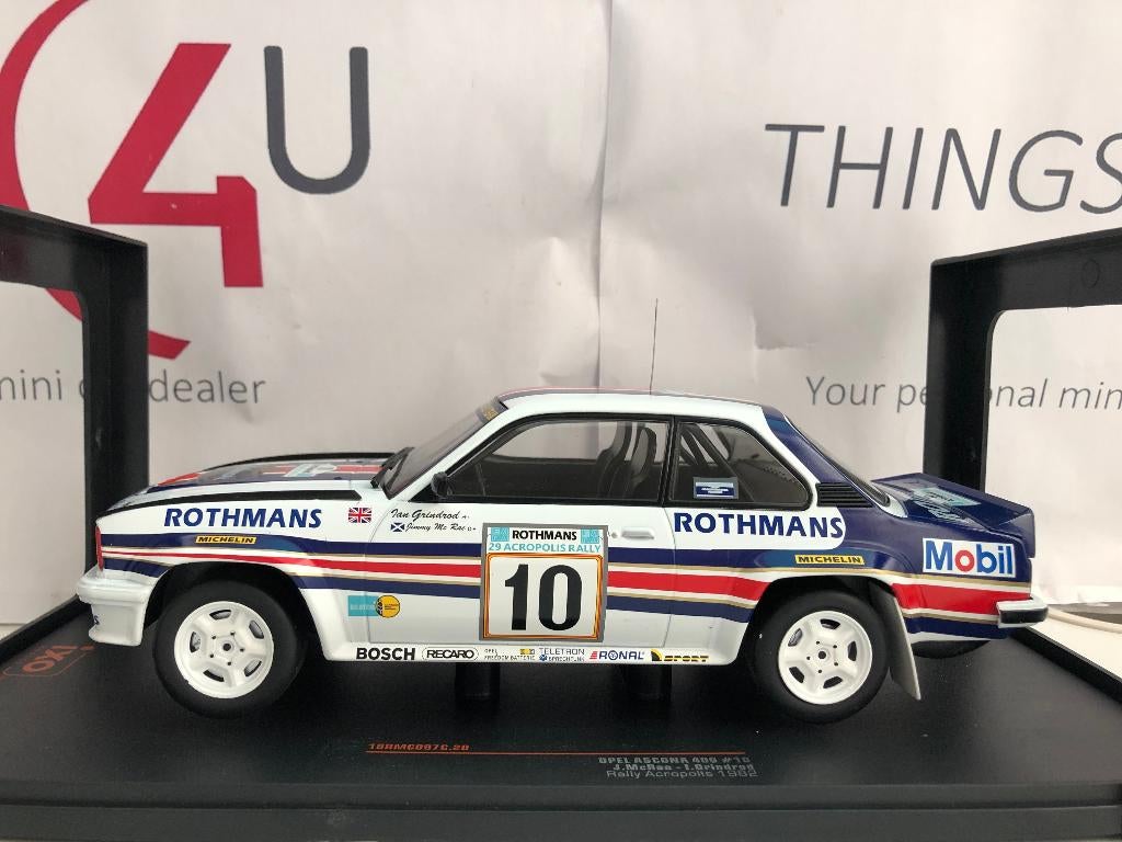 Ixo 1:18 Opel Ascona 400 No.10, Rally Acropolis 1982, Hobby en Vrije tijd, Modelauto's | 1:18, Ophalen of Verzenden, Nieuw, Auto