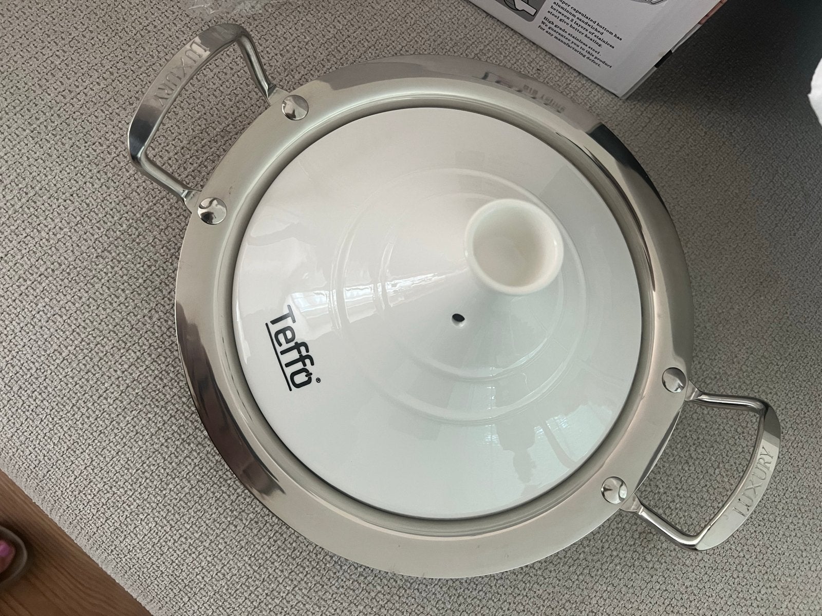 Teffo KitchenArt Tajine - Nieuw in doos, 26 cm, Tajine, Nieuw, Rvs, Overige merken