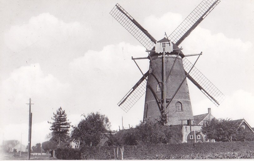 Cadzand - Oostburg.  Molen., Verzenden, 1960 tot 1980, Ongelopen, Zeeland