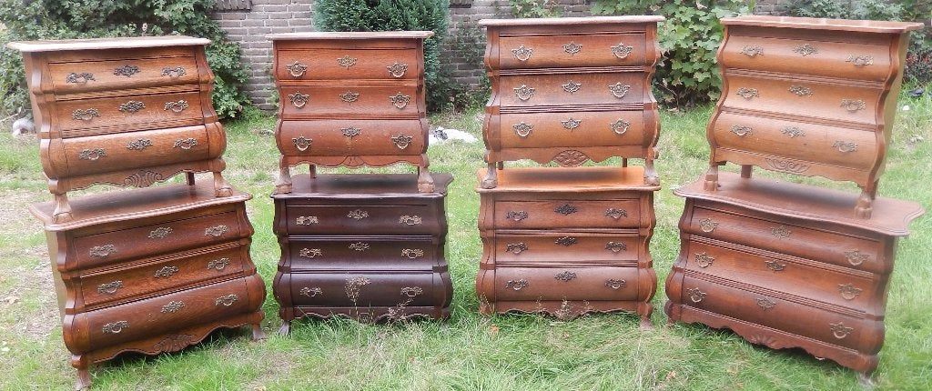 8 x Buikkastje Barok Vintage ladenkastje antiek art brocante, Ophalen, Gebruikt, Vintage, Breocante, Barok, Retro, Dutch design, Antiek styl