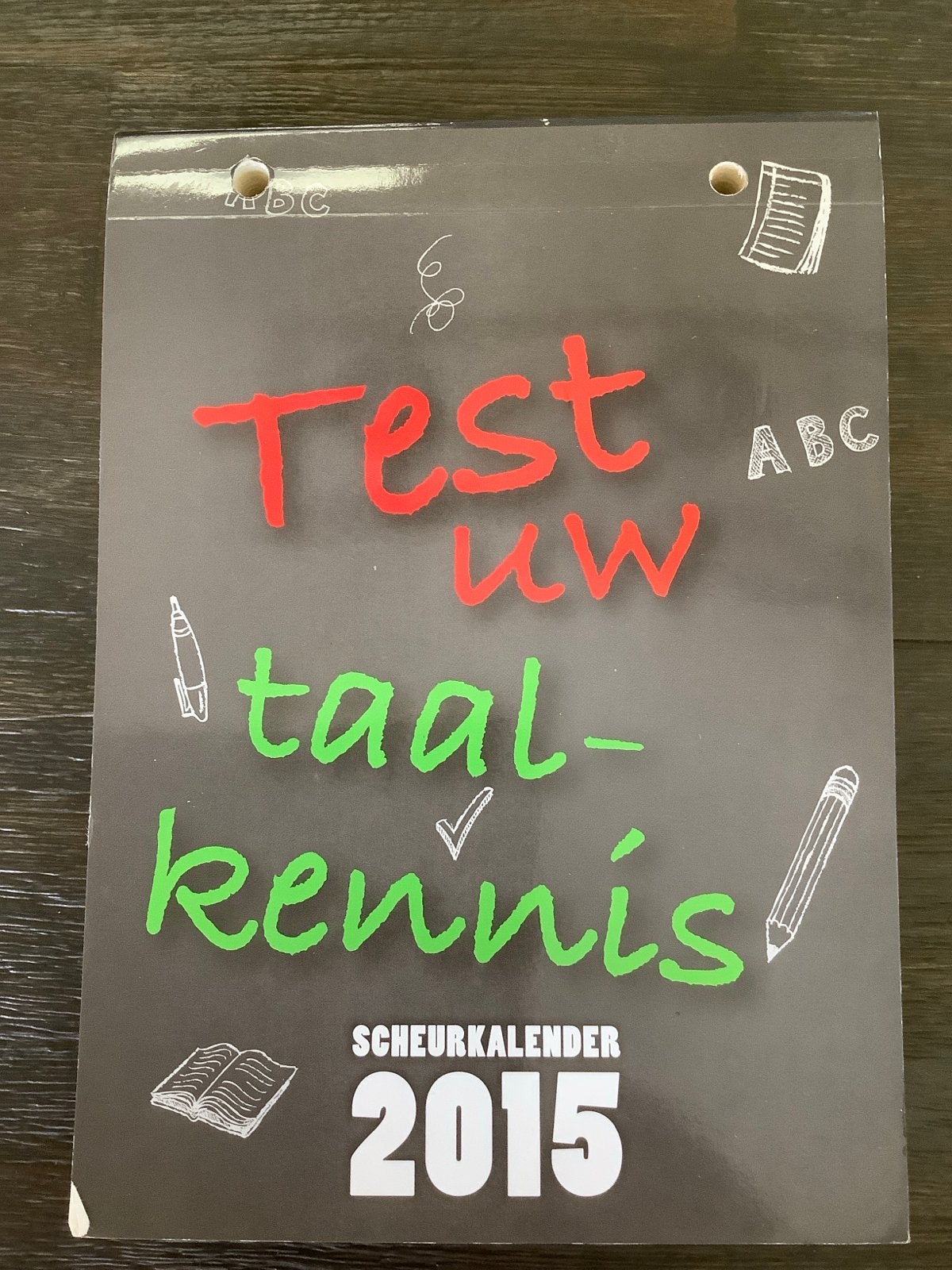 Scheurkalender Test uw taalkennis 2015, Ophalen of Verzenden