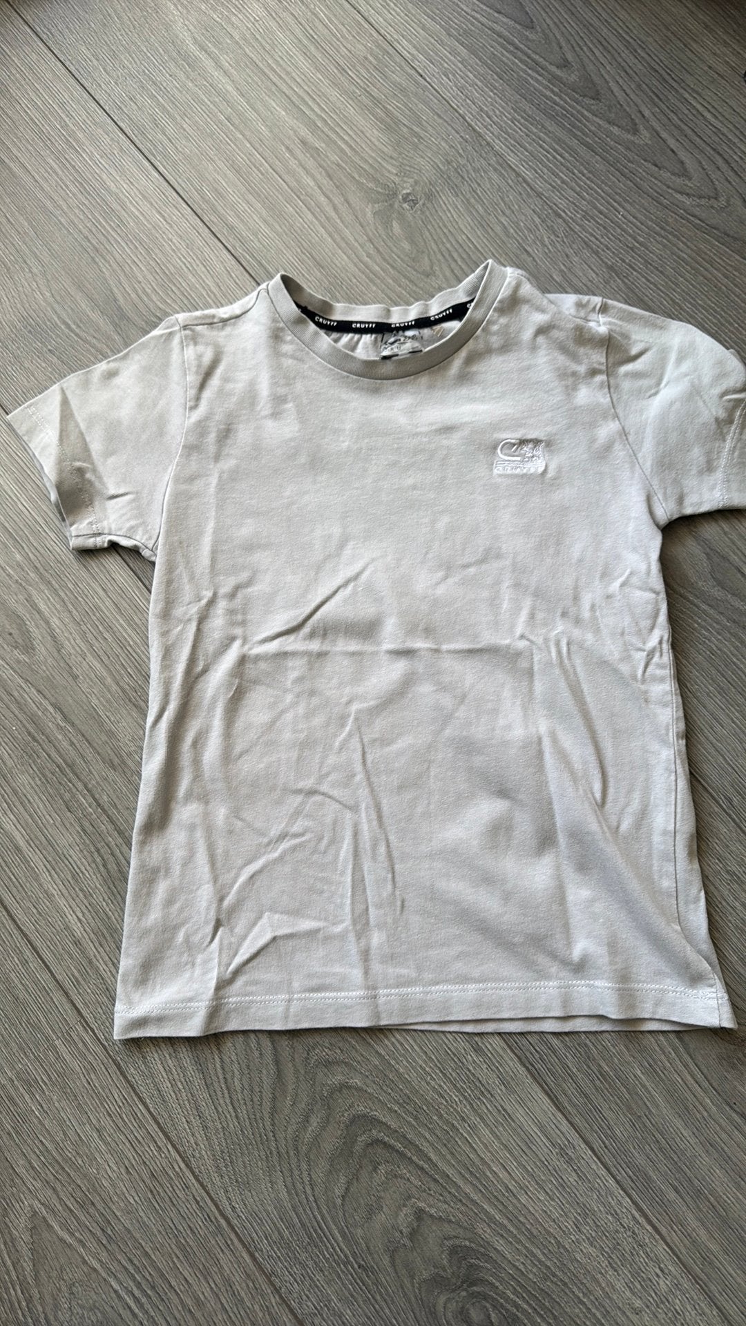 Grijs shirt Cruyff maat 140, Ophalen of Verzenden, Zo goed als nieuw, Jongen, Shirt of Longsleeve