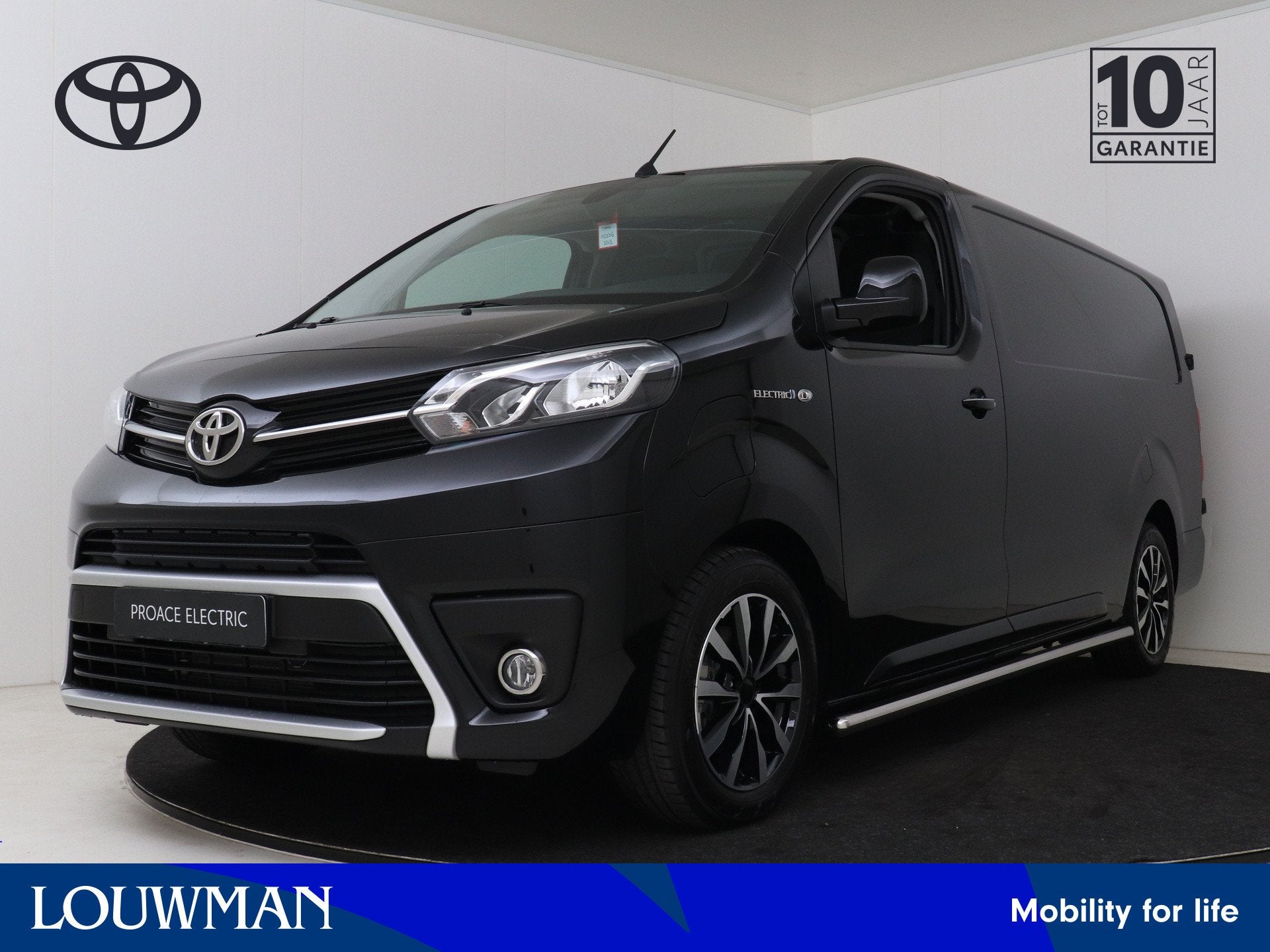 Toyota PROACE Electric Worker Professional Extra Range Long, Zwart, Zwart, Origineel Nederlands, 2028 kg