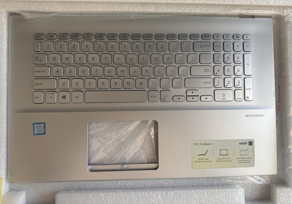 ASUS VivoBook 17 Laptop Onderdeel - Toetsenbord/Behuizing, Computers en Software, Windows Laptops, Ophalen, Gebruikt, 2 tot 3 Ghz