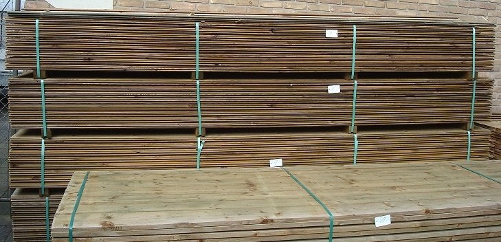 Nieuwe Grenen Geimpregneerde Rabatdelen 18 x 145 mm 2.40 mtr, Ophalen, Nieuw, 250 cm of meer, Planken