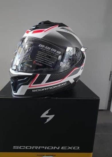 Motorhelm Scorpion exo 520 evo air NIEUW XL, Motoren, Dames, XL, Integraalhelm, Ophalen
