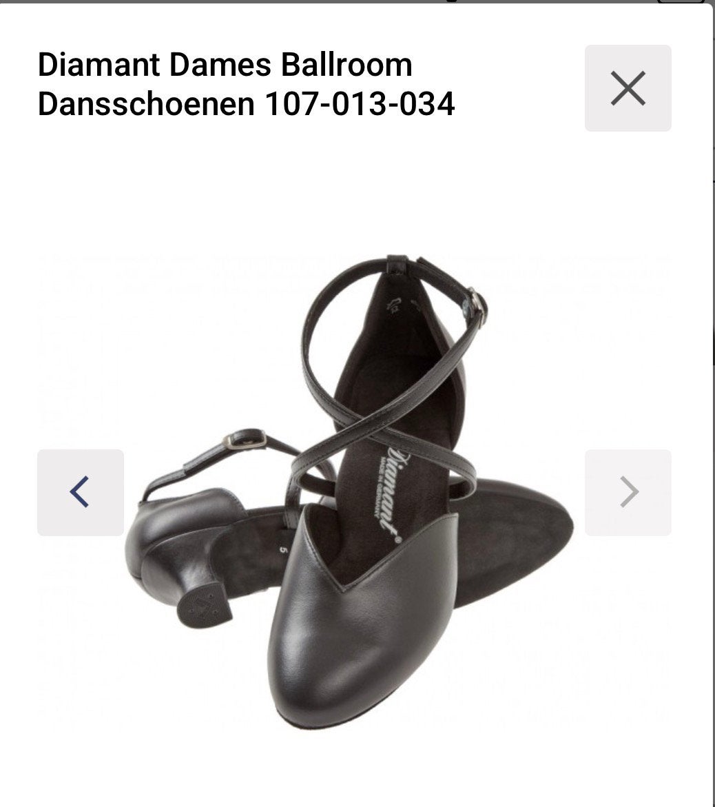 Latin Dance Dames dansschoenen Diamant maat37 Zwart, Zwart, Dansschoenen, Ophalen of Verzenden, Zo goed als nieuw