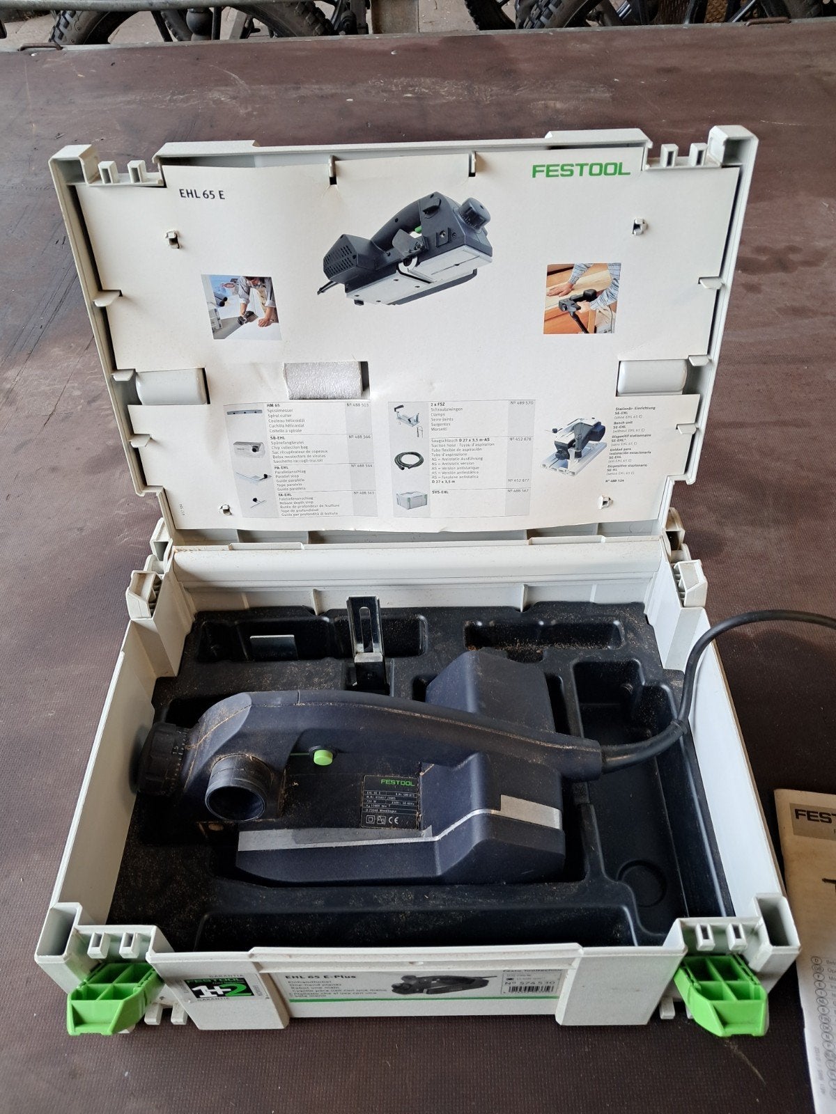 Festool EHL 65 E schaafmachine in Systainer, Gebruikt, Overige soorten, Ophalen of Verzenden, Festool