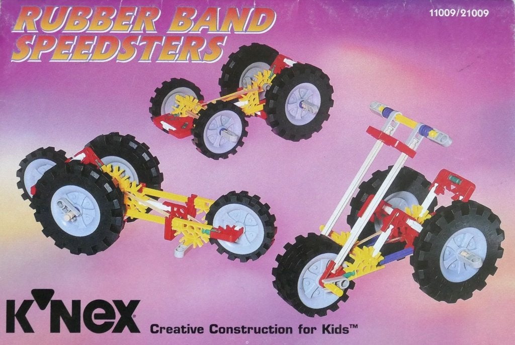 K'NEX Set | Raceauto's Rubber Band Speedsters 3 Modellen, Ophalen of Verzenden, Gebruikt, K'nex