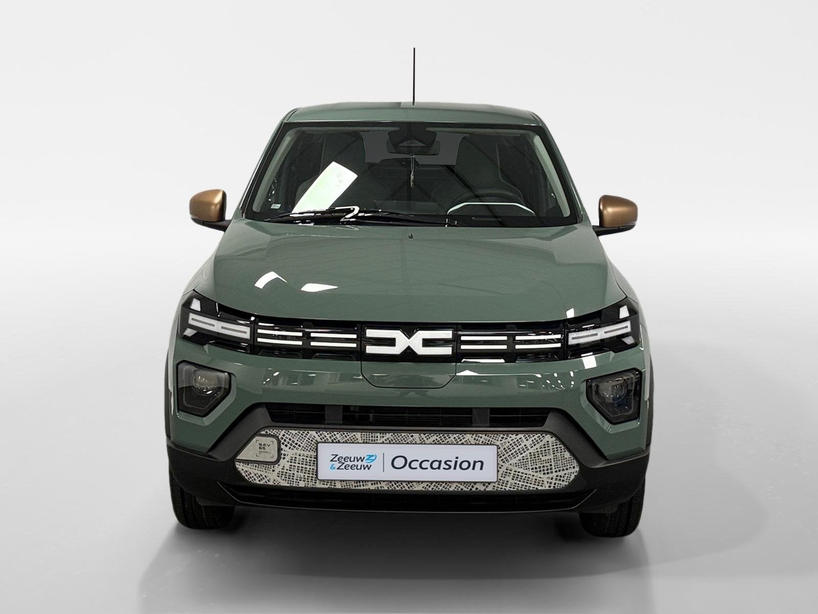 Dacia Spring Extreme 65 26.8 kWh AUTOMAAT CAMERA APPLE CARPL, Auto's, Dacia, 12 maanden, Gebruikt, 4 stoelen, Leder en Stof