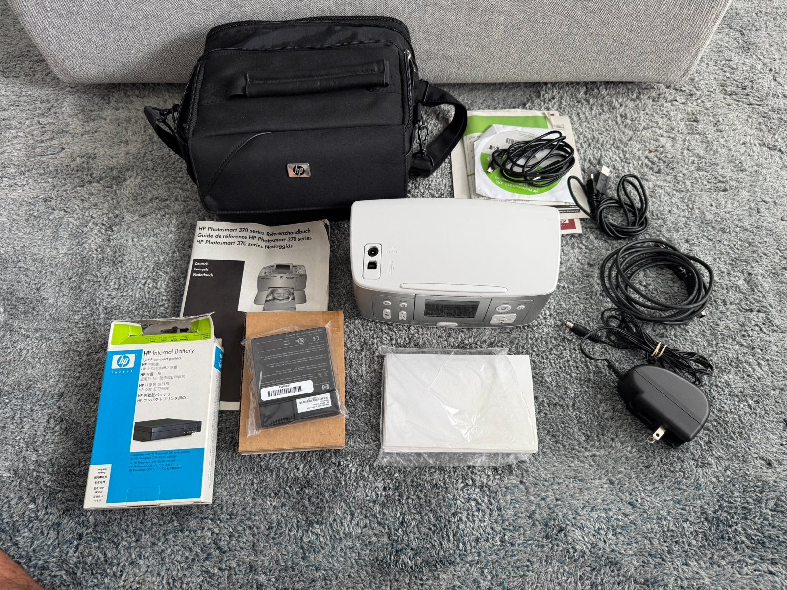HP Photosmart 375 Compact Fotoprinter Complete Set, Computers en Software, Ophalen of Verzenden, Gebruikt