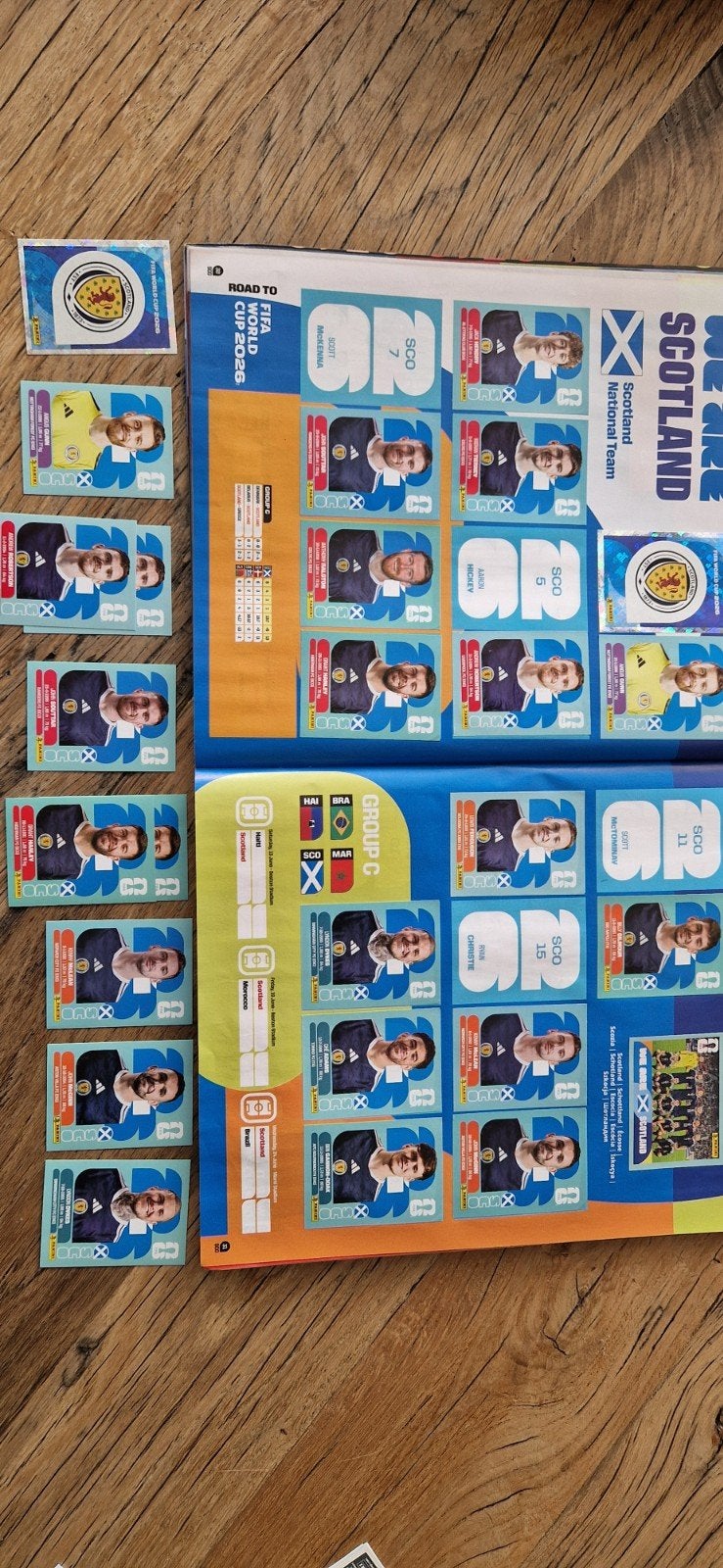 Panini FIFA World Cup 2022 Stickers Schotland, Ophalen of Verzenden, Nieuw, Sport