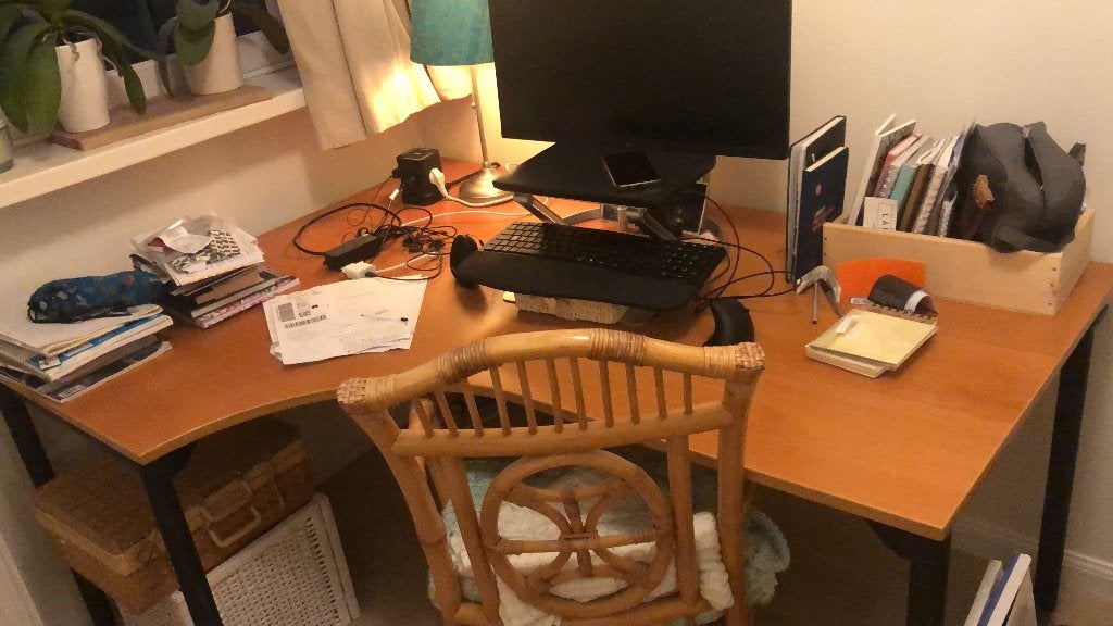 Bureau, Ophalen, Demontabel, Gebruikt, Hoekbureau
