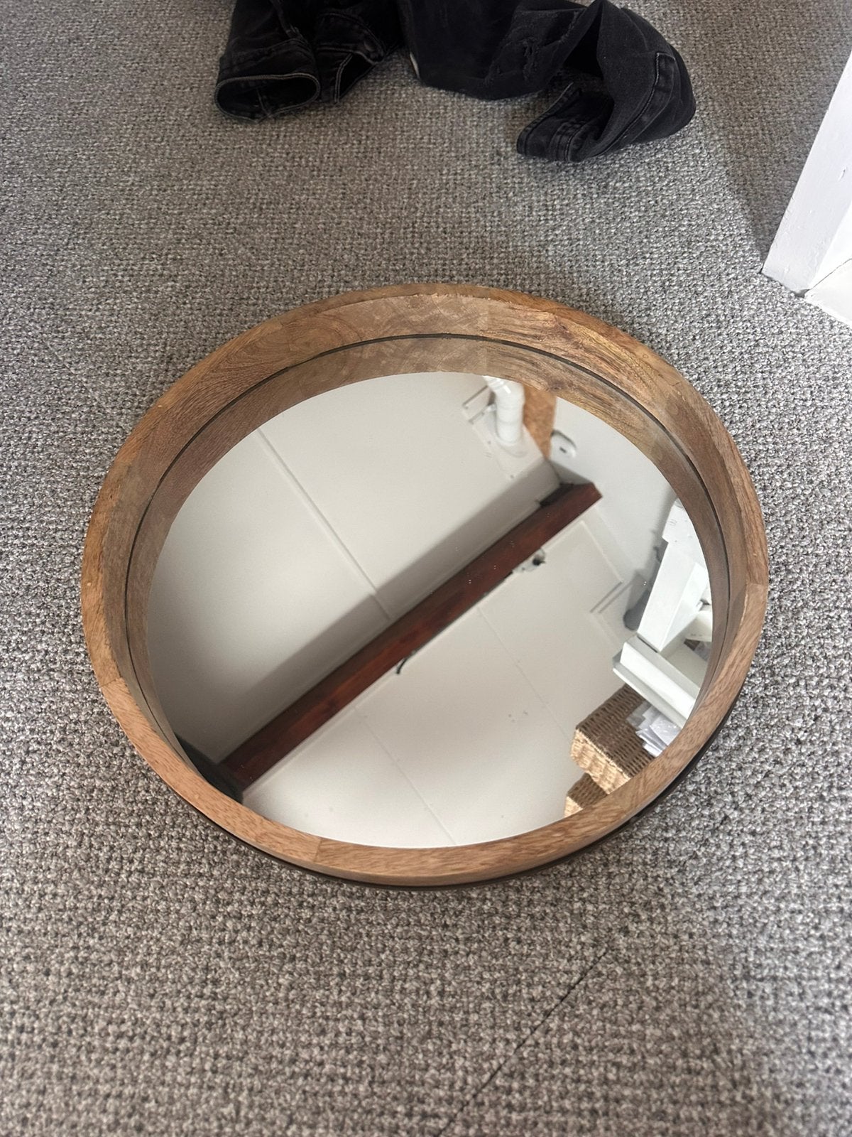 Spiegel, Antiek en Kunst, Ophalen, Rond, Minder dan 50 cm