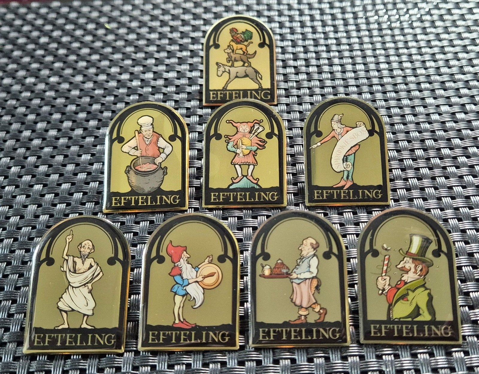 Efteling pins set - Smidjesserie, Ophalen of Verzenden, Button of Speldje