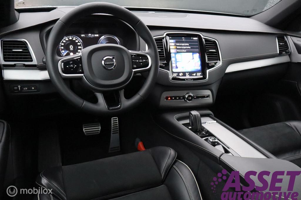 Volvo XC90 T8 Recharge R-Design inc BTW luchtvering/pano/360, Gebruikt, 4 cilinders, 1969 cc, 7 stoelen