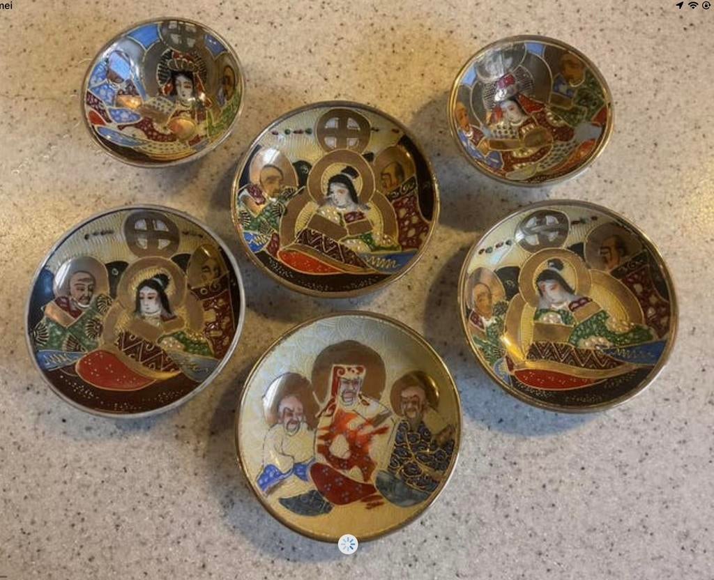 6 Satsuma schaaltjes, Ophalen of Verzenden