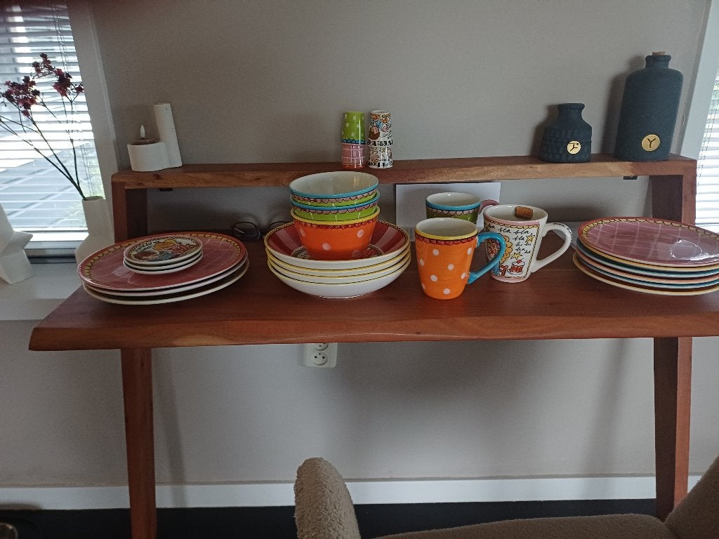 blond servies, Huis en Inrichting, Keuken | Servies, Gebruikt, Overige typen, Ophalen of Verzenden, Modern