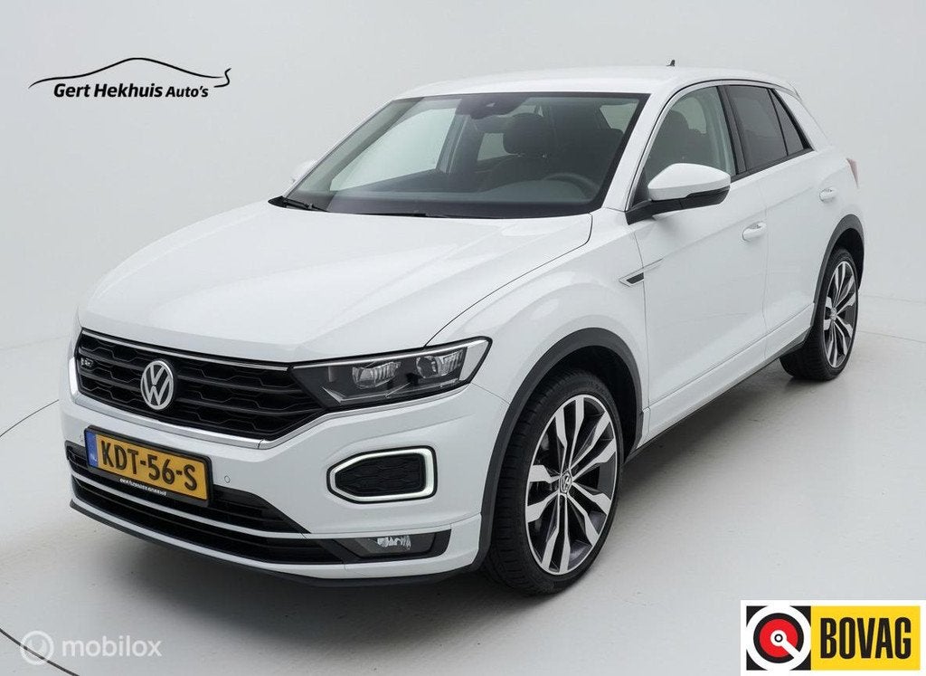 Volkswagen T-Roc 1.5 TSI Sport I 3 X R Line I LED I 19 Inch, Stof, Zwart, 4 cilinders, 150 pk