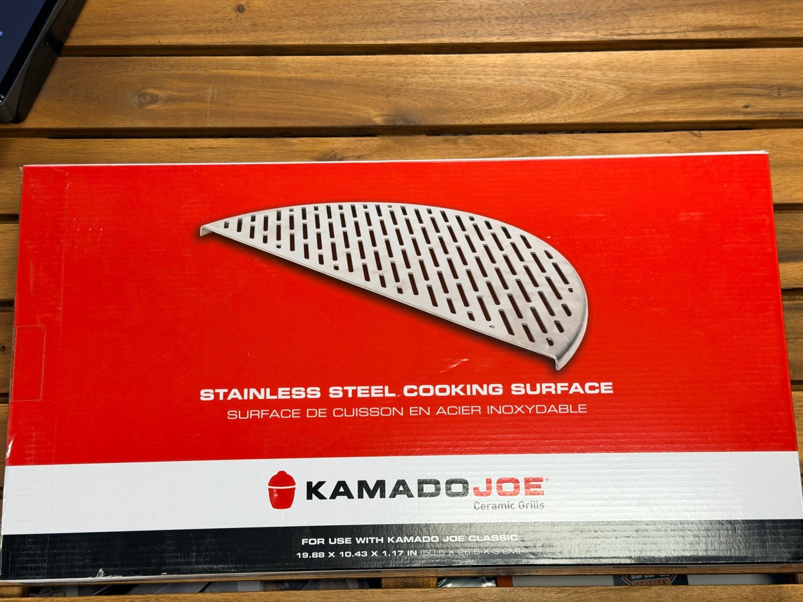 Kamado Joe Classic 1/2 moon RVS grillrooster, Tuin en Terras, Ophalen of Verzenden, Nieuw