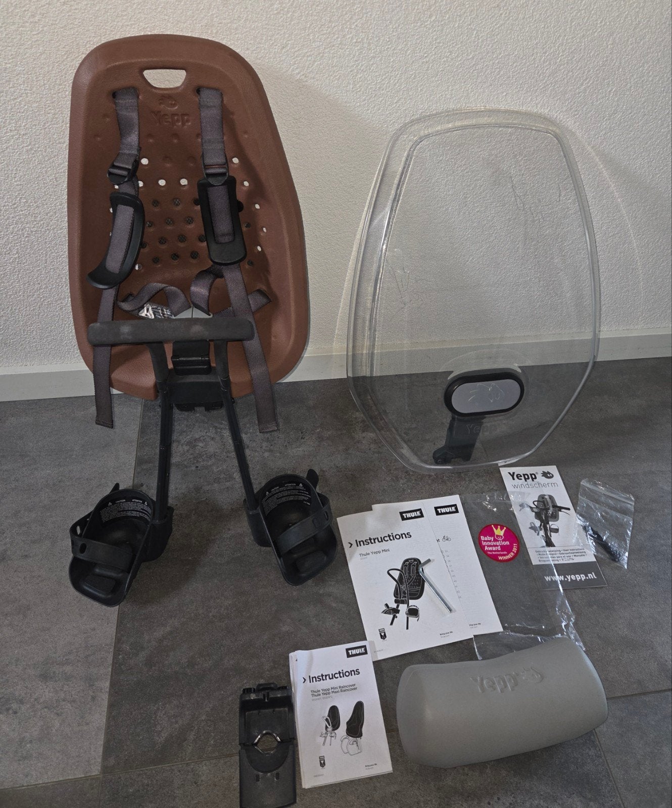 thule yepp mini set, Fietsen en Brommers, Fietsaccessoires | Fietsstoeltjes, Ophalen